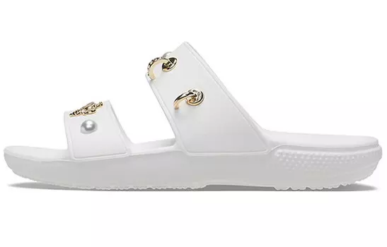 Шлепанцы женские белые Crocs