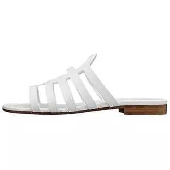 Шлепанцы женские белые Hermes