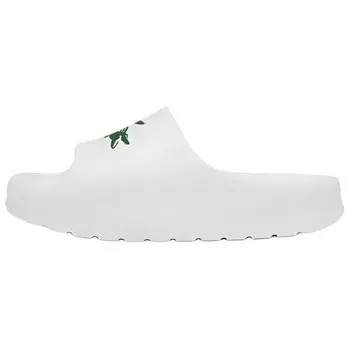 Шлепанцы женские белые Lacoste