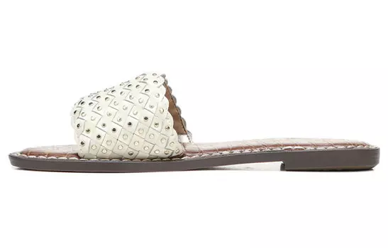 Шлепанцы женские белые Sam Edelman