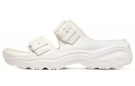Шлепанцы женские белые Skechers