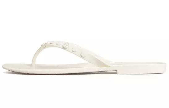 Шлепанцы женские белые Tory Burch