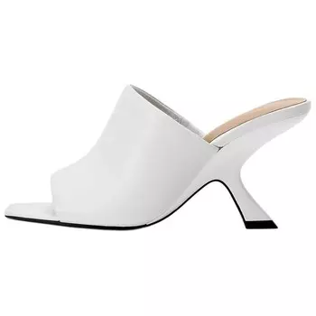 Шлепанцы женские белые Zara
