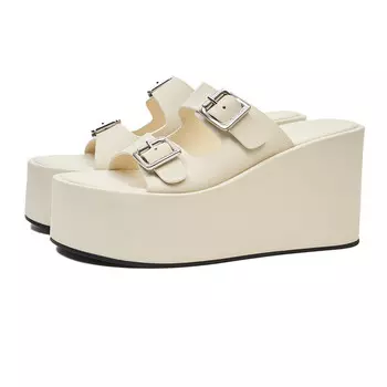 Шлепанцы женские белый Ann Andelman