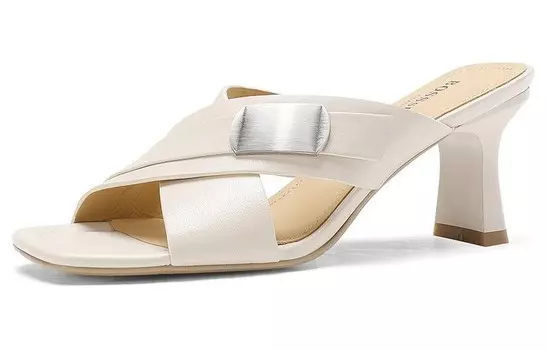 Шлепанцы женские белый Bosssunwen