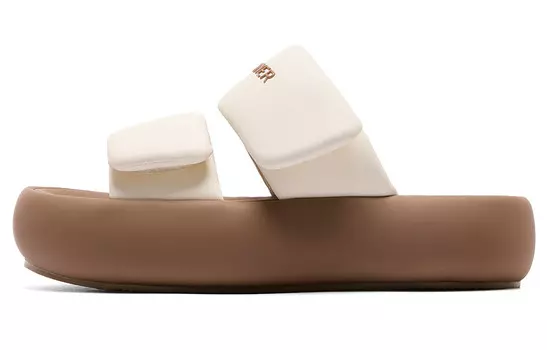 Шлепанцы женские бежево-желтые C°Banner