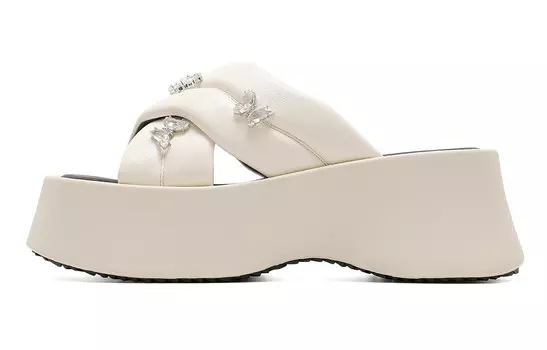 Шлепанцы женские бежевые C°Banner