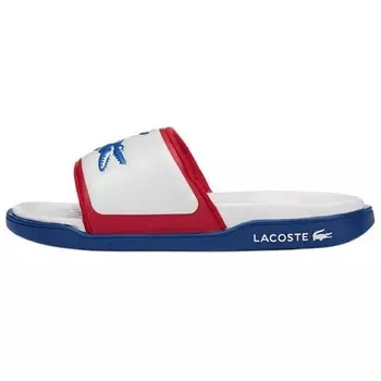Шлепанцы женские бежевые Lacoste