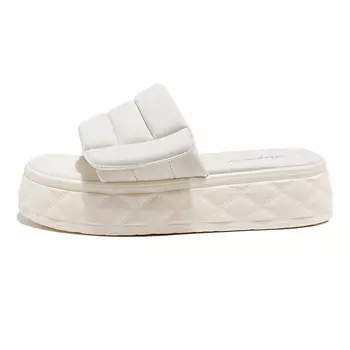 Шлепанцы женские бежевый Baijihong