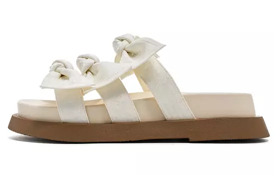 Шлепанцы женские бежевый Eblan