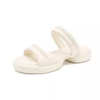 Шлепанцы женские бежевый Foxer