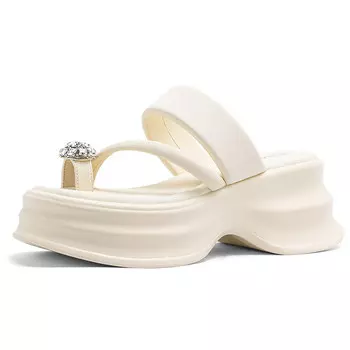 Шлепанцы женские бежевый Oms