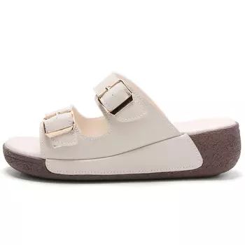 Шлепанцы женские бежевый Reivantix