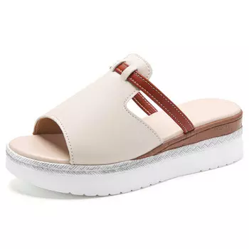 Шлепанцы женские бежевый Reivantix