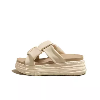 Шлепанцы женские бежевый Teresa