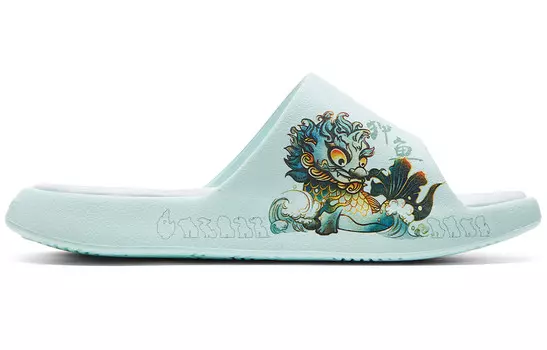 Шлепанцы женские, бирюзовые Peak