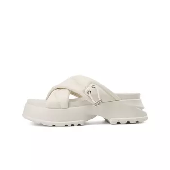 Шлепанцы женские Boerdiqi, серебряный