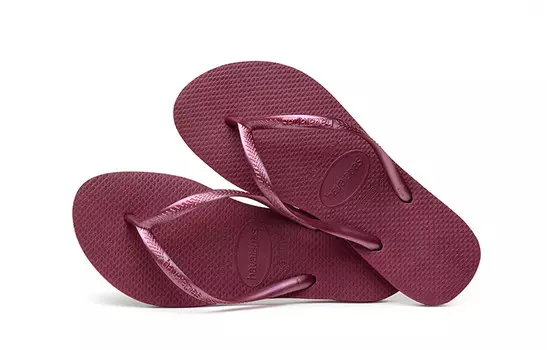 Шлепанцы женские бордовые Havaianas
