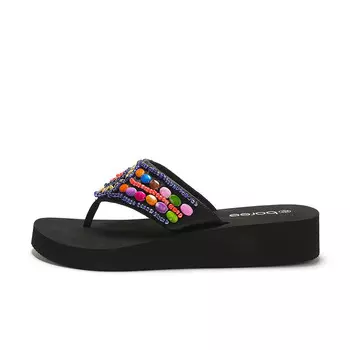 Шлепанцы женские Boree, цвет Black/Water Red