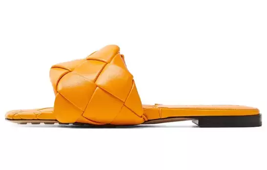 Шлепанцы женские Bottega Veneta Citrus, оранжевый