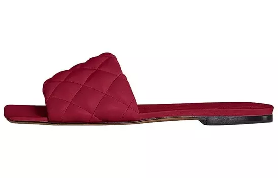 Шлепанцы женские Bottega Veneta, красный