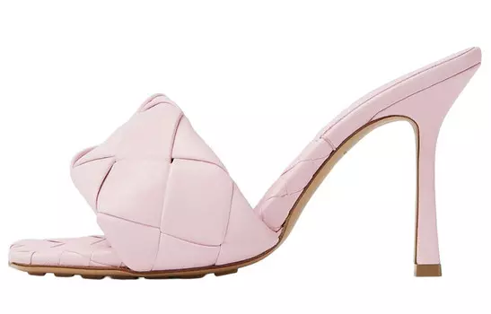 Шлепанцы женские Bottega Veneta Lido, розовый