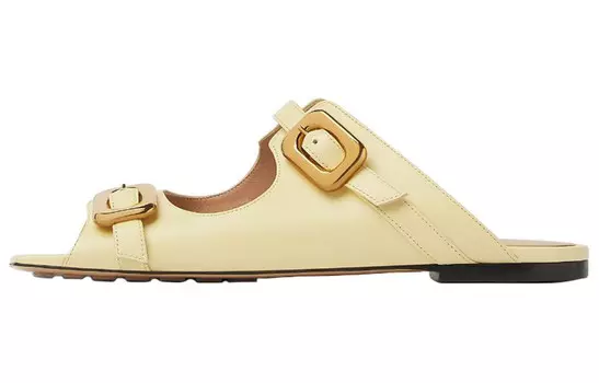 Шлепанцы женские Bottega Veneta, желтый