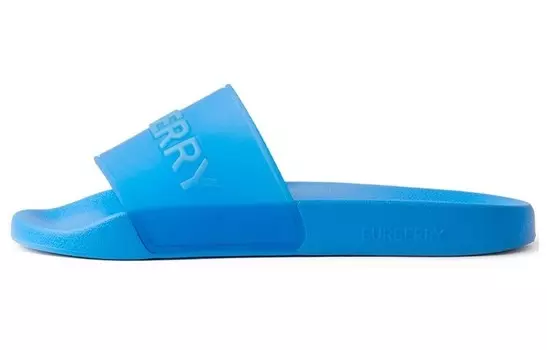 Шлепанцы женские Burberry с логотипом, синий