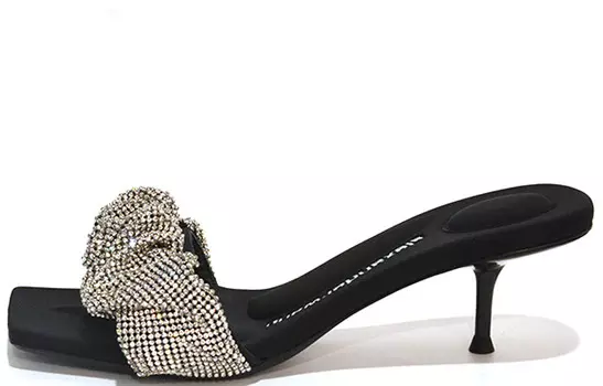 Шлепанцы женские черные Alexander Wang