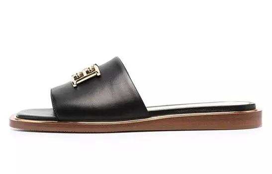 Шлепанцы женские черные Bally