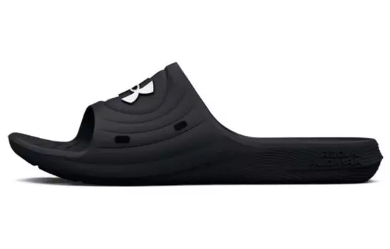 Шлепанцы женские черные/белые Under Armour