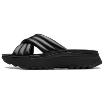 Шлепанцы женские черные Clarks