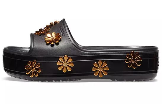 Шлепанцы женские черные Crocs