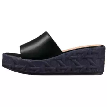 Шлепанцы женские черные Dior