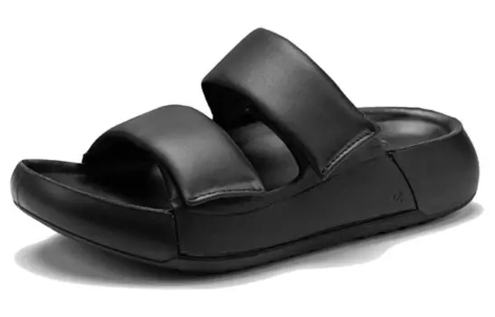 Шлепанцы женские черные Ecco