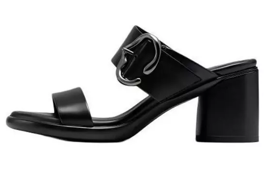 Шлепанцы женские черные Ecco