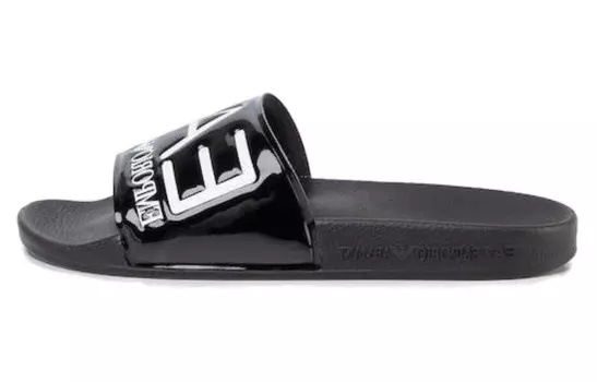 Шлепанцы женские черные Emporio Armani