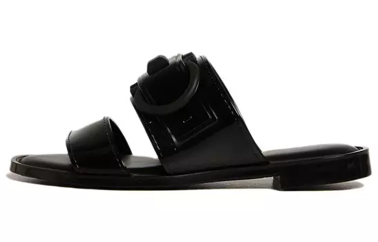 Шлепанцы женские черные Ferragamo