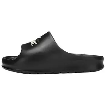 Шлепанцы женские черные Lacoste