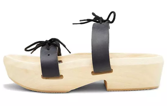 Шлепанцы женские черные Maison Margiela