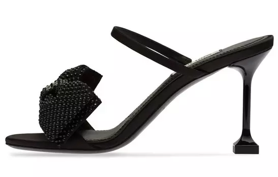 Шлепанцы женские черные Miu Miu