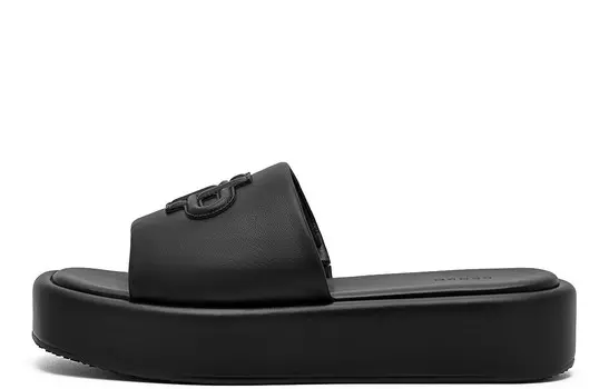 Шлепанцы женские черные Pedro