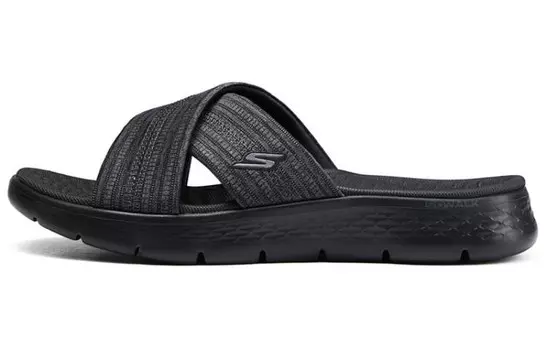 Шлепанцы женские черные Skechers