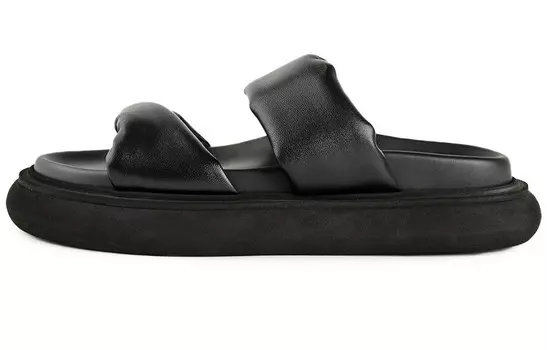 Шлепанцы женские черные Tony Bianco