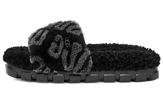 Шлепанцы женские черные Ugg