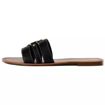 Шлепанцы женские черные Zara
