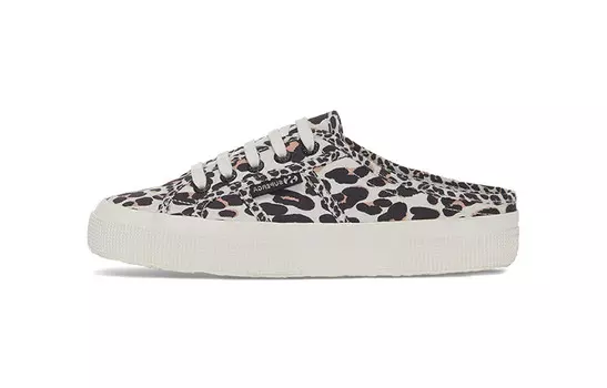 Шлепанцы женские черные/желтые Superga