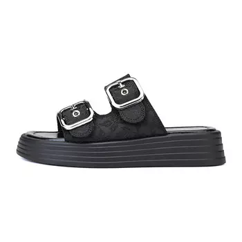 Шлепанцы женские черный Deerway