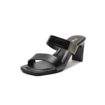 Шлепанцы женские черный Dme