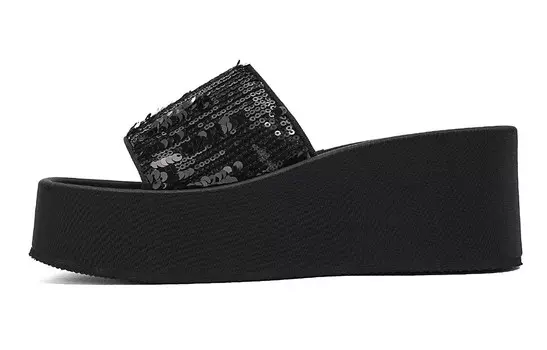 Шлепанцы женские черный Eblan